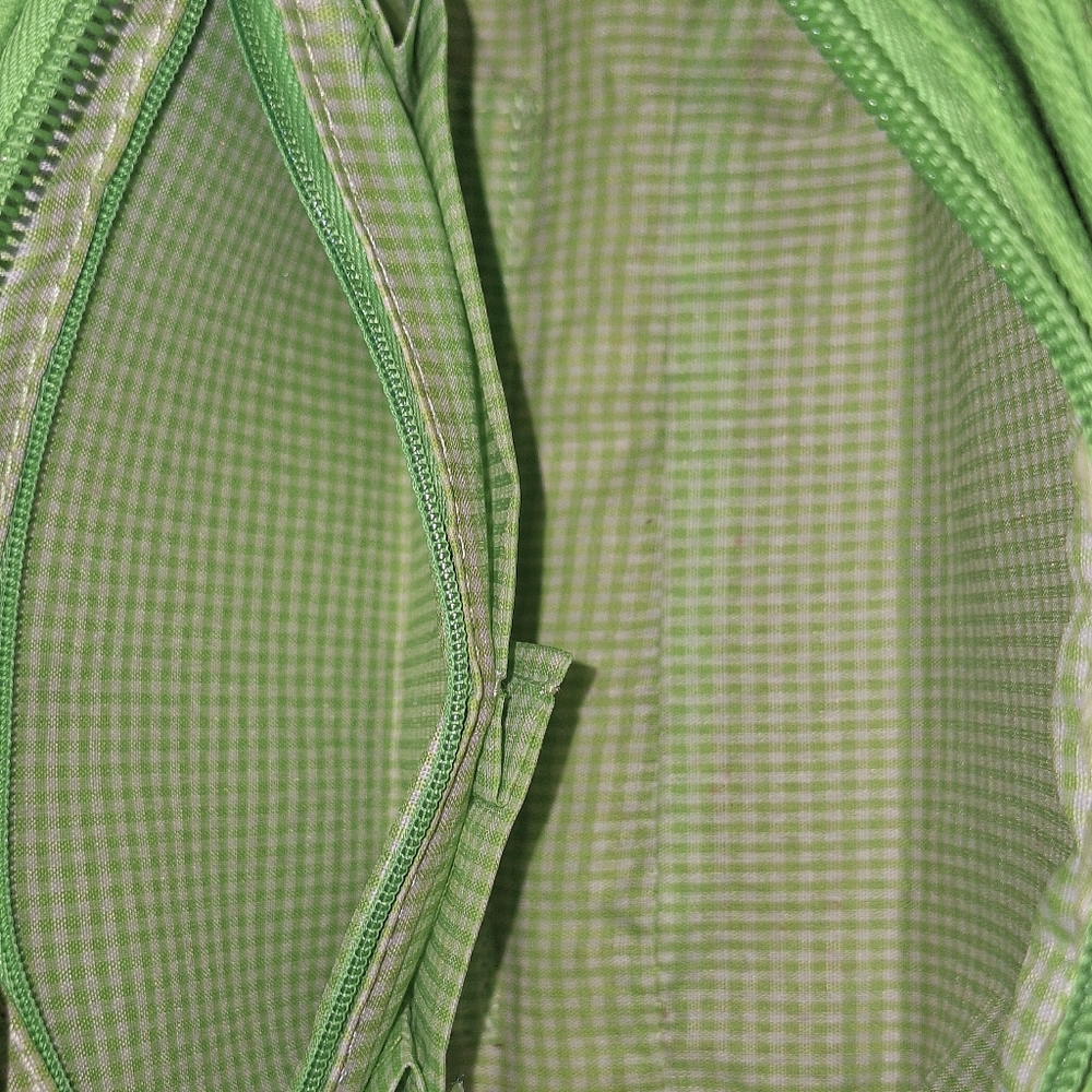 Kate Spade Green & White Floral Canvas Shoulder Bag w/ Branded Dustbag EUC RARE - Picture 5 of 7
